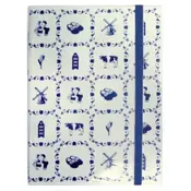 TTD Gifts Notitieboekje - Delfts blauw- tegelmotief