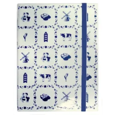 TTD Gifts Notitieboekje - Delfts blauw- tegelmotief