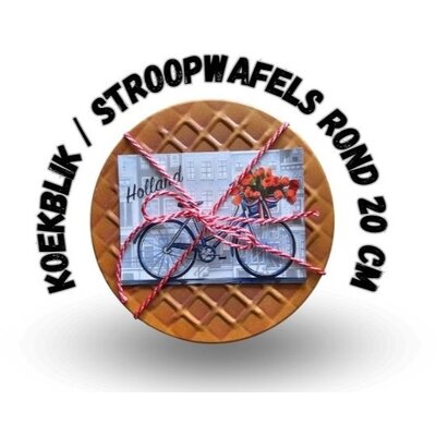 Typisch Hollands Blik stroopwafels  en stroopwafel-likeur Holland -  Superorigineel 3D Stroopwafelblik