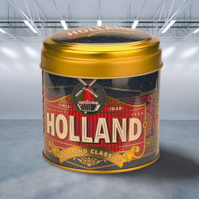 Typisch Hollands Souvenirdose - geeignet für Pralinen, Sirupwaffeln oder Süßigkeiten - Holland-Vintage