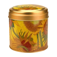Matix Souvenirdose – geeignet für Pralinen, Stroopwafels oder Bonbons – Leer – Sonnenblumen