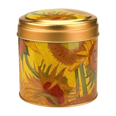 Matix Souvenirdose – geeignet für Pralinen, Stroopwafels oder Bonbons – Leer – Sonnenblumen