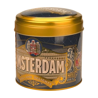 Typisch Hollands Souvenir tin - suitable for chocolates, syrup waffles or candy - Empty - Amsterdam-Vintage