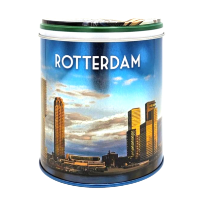 Typisch Hollands Souvenirdose – geeignet für Pralinen, Stroopwafels oder Süßigkeiten – Rotterdam