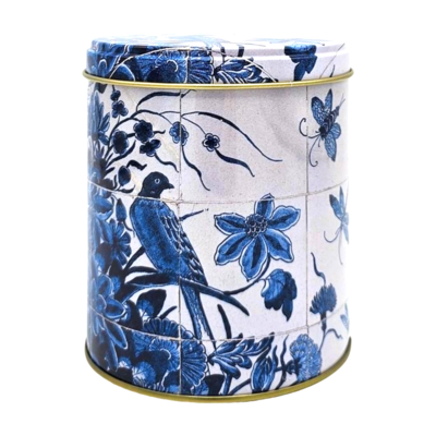 Museumgifts Holland Souvenirblik - geschikt voor chocolaatjes ,stroopwafels of snoep - Delfts blauw