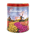 Typisch Hollands Souvenirblik - geschikt voor chocolaatjes ,stroopwafels of snoep Molens-Tulpen