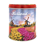 Typisch Hollands Souvenirdose – geeignet für Pralinen, Sirupwaffeln oder Molens-Tulpen-Bonbons