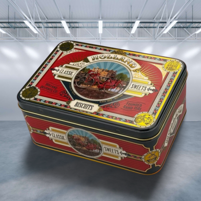 Typisch Hollands Tin of gingerbread rectangle Holland - Bicycle deco