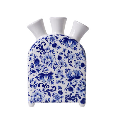 Heinen Delfts blauw Delfts blauwe tulpenvaas klok 17 cm
