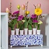 Heinen Delfts blauw Delfts blauwe tulpenvaas rechthoek  30 cm