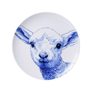 Heinen Delfts blauw Delft blue plate - Lamb 26.5cm