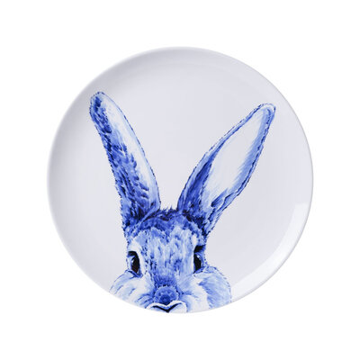 Heinen Delftware Delft blue plate - Hare