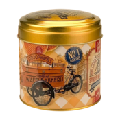 Typisch Hollands Souvenir tin - suitable for chocolates, syrup waffles or sweets - Empty - Baker's bike