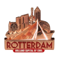 Typisch Hollands Magnet metal Rotterdam - rose gold