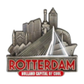 Typisch Hollands Magnet metal Rotterdam - pewter color