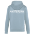 Holland fashion Kapuzenpullover mit Reißverschluss – Amsterdam – Eisblau