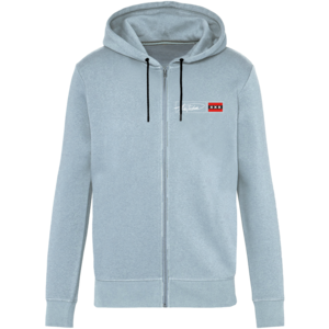 Holland fashion Hoodie with Zipper - Amsterdam - Ice Blue