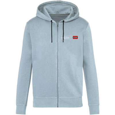 Holland fashion Hoodie with Zipper - Amsterdam - Ice Blue