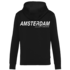 Holland fashion Hoodie met Rits - Amsterdam - Zwart