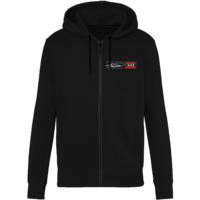 Holland fashion Kapuzenpullover mit Reißverschluss – Amsterdam – Schwarz