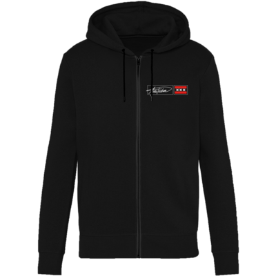 Holland fashion Hoodie with Zipper - Amsterdam - Black