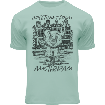 Holland fashion Kinder T-Shirt - Amsterdam - Fahrrad - Bär