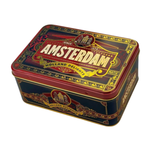Typisch Hollands Lebkuchendose rechteckig Amsterdam - Deko
