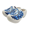 Typisch Hollands Original clogs white with Delft blue 14 cm