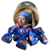 Typisch Hollands Tin of Girl with a Pearl Earring filled with Butter Candies