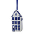 Heinen Delftware Kerstornament huisje  Delfts blauw