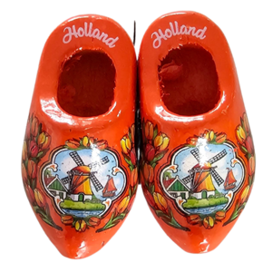 Typisch Hollands Magnet Clog Orange