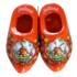 Nijhuis  Holland-Magnet 2 orangefarbene Holzschuhe.