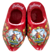 Nijhuis  Holland Magnet 2 rote Clogs.