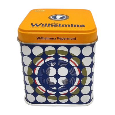 Typisch Hollands Can of Peppermint - (Wilhelmina) Orange lid