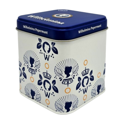 Typisch Hollands Can of Peppermint - (Wilhelmina) Blue lid