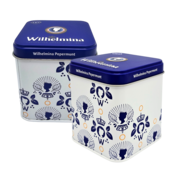 Typisch Hollands Dose Pfefferminze – (Wilhelmina) Blauer Deckel