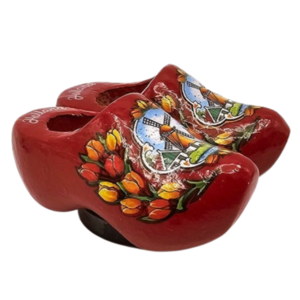 Typisch Hollands Holland magnet 2 red clogs.