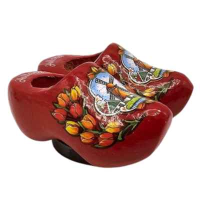Nijhuis  Holland Magnet 2 rote Clogs.