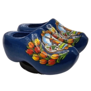 Typisch Hollands Holland magnet 2 Blue clogs.