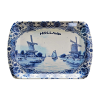 Typisch Hollands Delfter Blau - Holland Tablett (groß)
