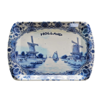 Typisch Hollands Delfts blauw - Dienblad Holland (groot)