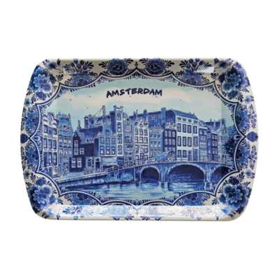 Matix Delfts blauw - Dienblad Amsterdam (groot)