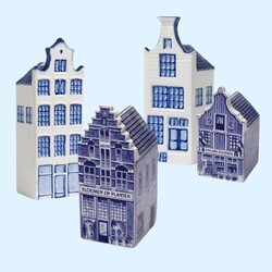 Delfts blauwe Miniatuur huisjes