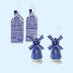 Delft blue salt and pepper sets