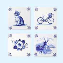 Delft blue tiles