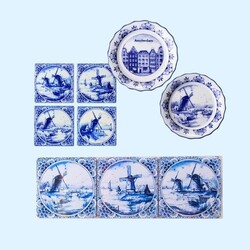 Delft blue coasters