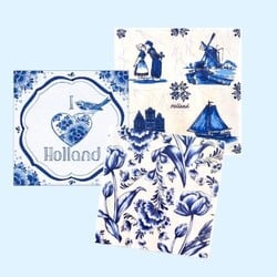 Delft blue napkins