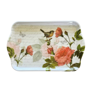 Typisch Hollands Tray -Bellis - Flowers and Butterfly 21x14cm