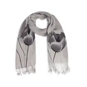 Robin Ruth Fashion Damessjaal met Tulpprint - Grijstinten