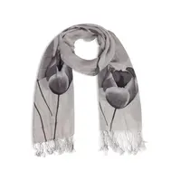 Robin Ruth Fashion Damessjaal met Tulpprint - Grijstinten